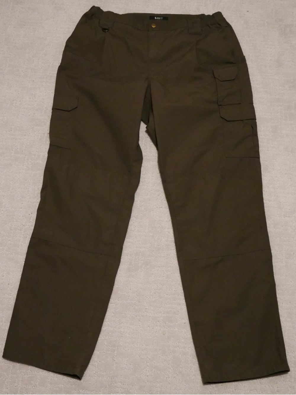 5.11 Tactical Mens Cargo Pants Olive Green Ripstop Work Trousers 40x36